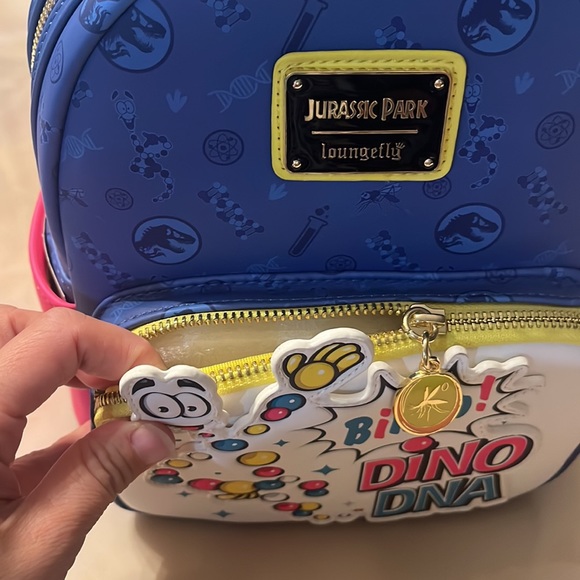 Mr DNA Bingo Dino DNA Jurassic Park Loungefly Mini Backpack - Picture 8 of 10